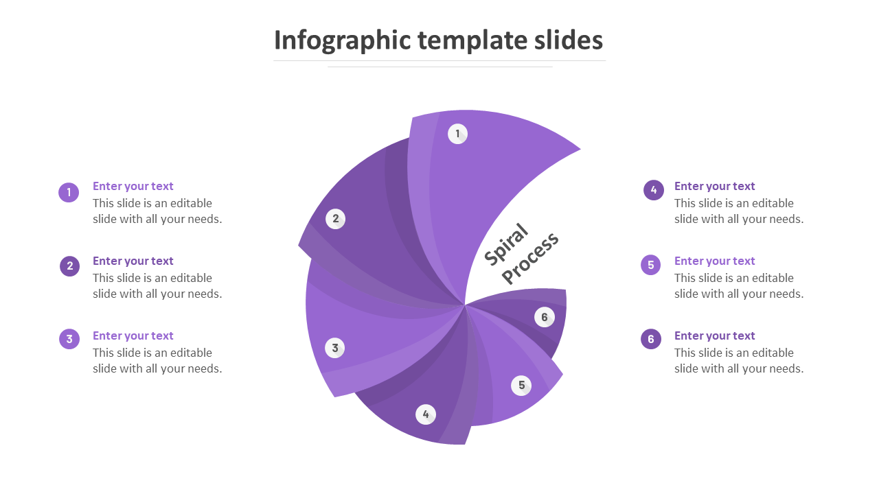 infographic template google slides-purple